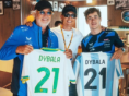Cruce argentino en Países Bajos: Paulo Dybala visitó a Franco Colapinto en el box de Alpine